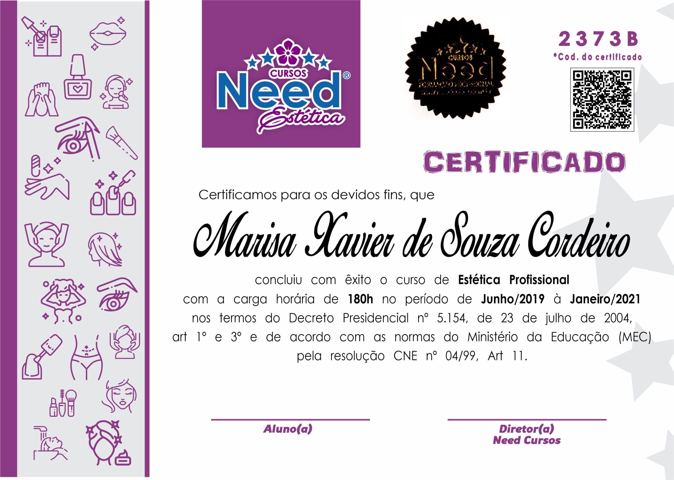 certificado – Need Cursos